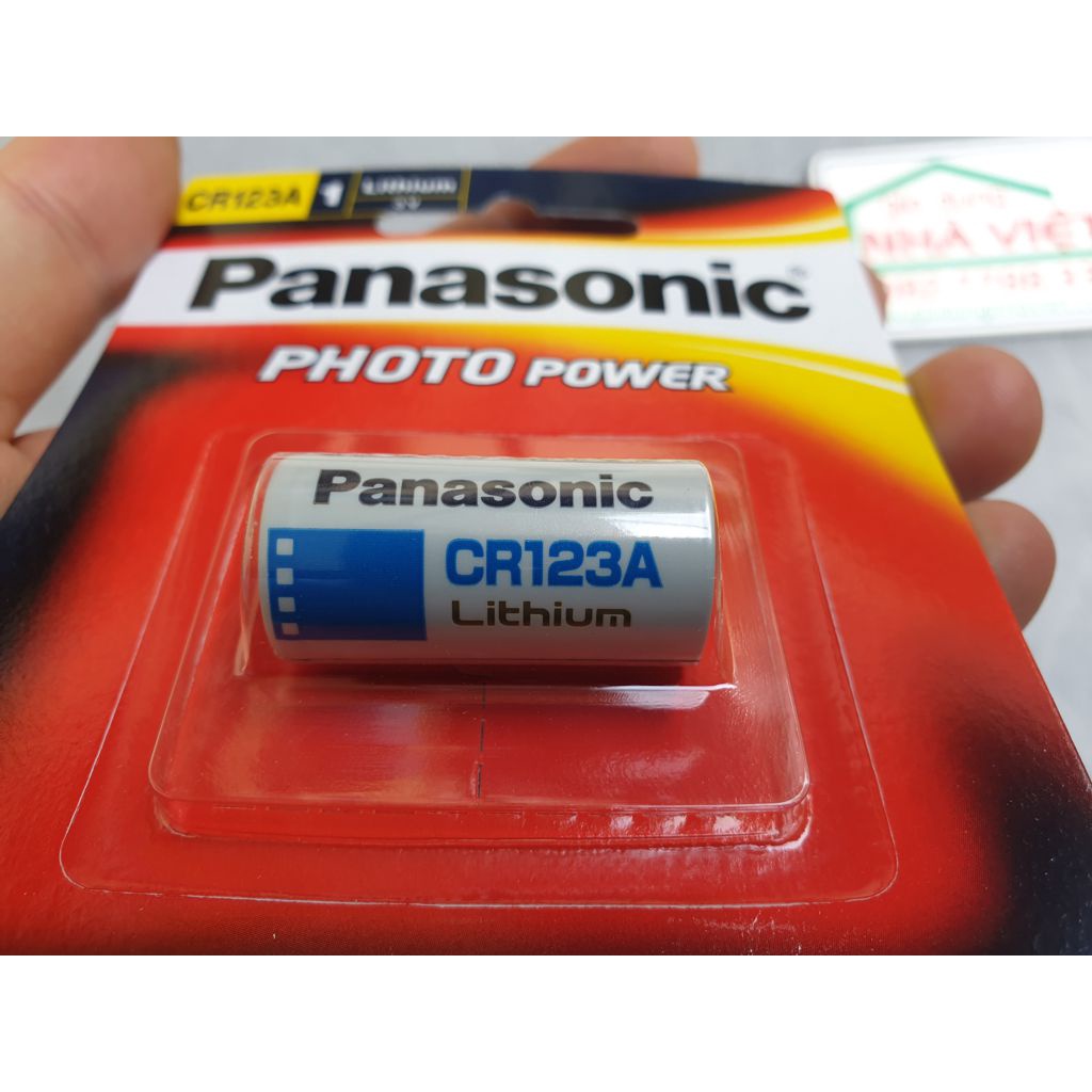 Pin máy ảnh Panasonic CR123A CR123 3V vỉ 1 viên