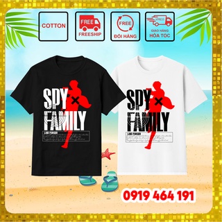 Áo thun SPY x family cao cấp, vải cotton 100 dày mịn mát, phong cách hàn quốc, unisex