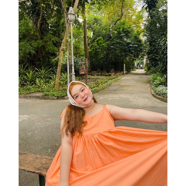 unleashed GRETA DRESS - Đầm Greta nhiều màu 100% cotton, 2 dây vai thắt nơ, dáng babydoll dài | WebRaoVat - webraovat.net.vn