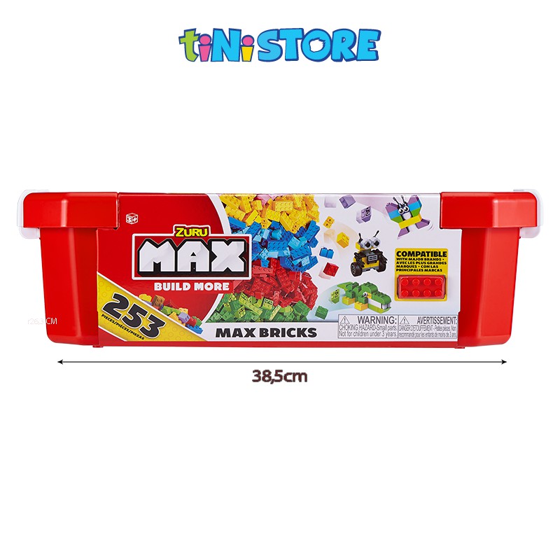 Đồ chơi lắp ráp lego sáng tạo Zuru MAX Builder More 253 mảnh ghép 8346