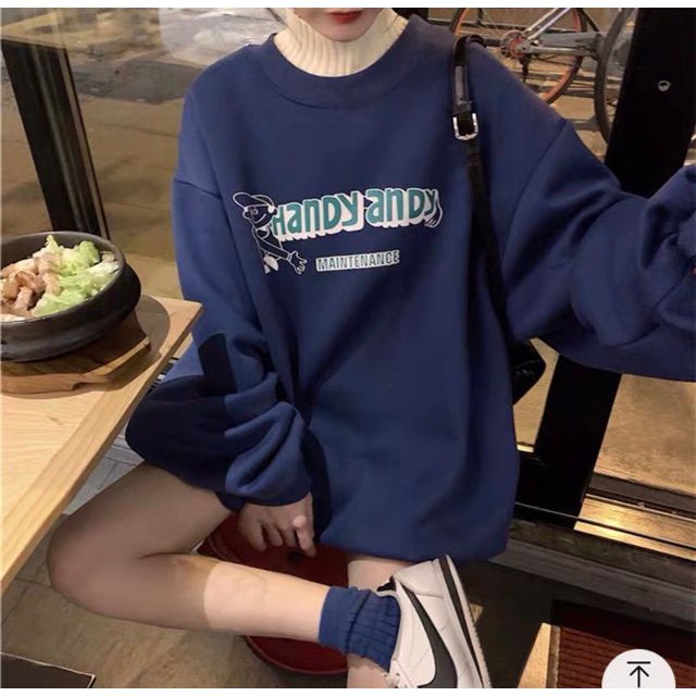 (Order) Áo sweater nỉ đôi couple bông HANDY-ANDY - Có ảnh thật