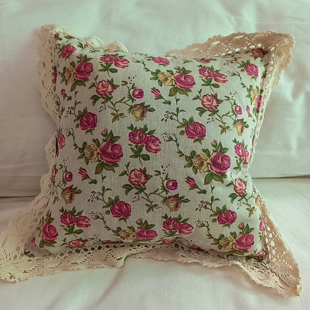 Gối tựa lưng văn phòng gối sofa đẹp trang trí decor 35cm x 35cm kèm ruột xinh xắn Nhà Xinh Decor chất liệu vải bố