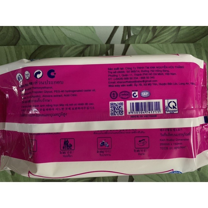 Combo 9 gói khăn ướt anpa 125g - không mùi - Hàng chính hãng