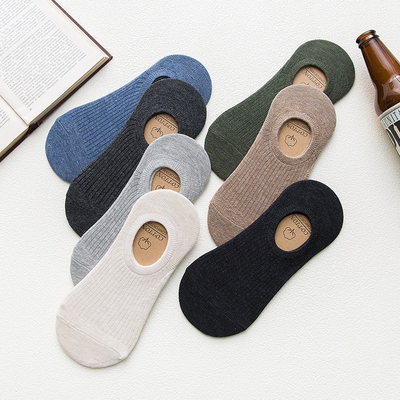 Tất vớ nữ nam cổ ngắn trắng giấy lười dễ thương hàn quốc đẹp iLita chân thấp nhún đủ màu trơn đen, đỏ, vàng, xám, xanh