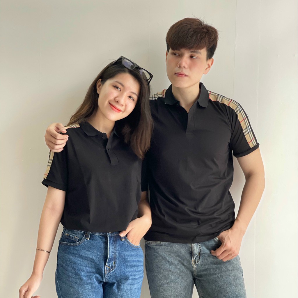 Áo thun nam nữ POLO vải cá sấu cotton cao cấp ngắn tay in hoa vặn cực sang trọng - TT18 | BigBuy360 - bigbuy360.vn