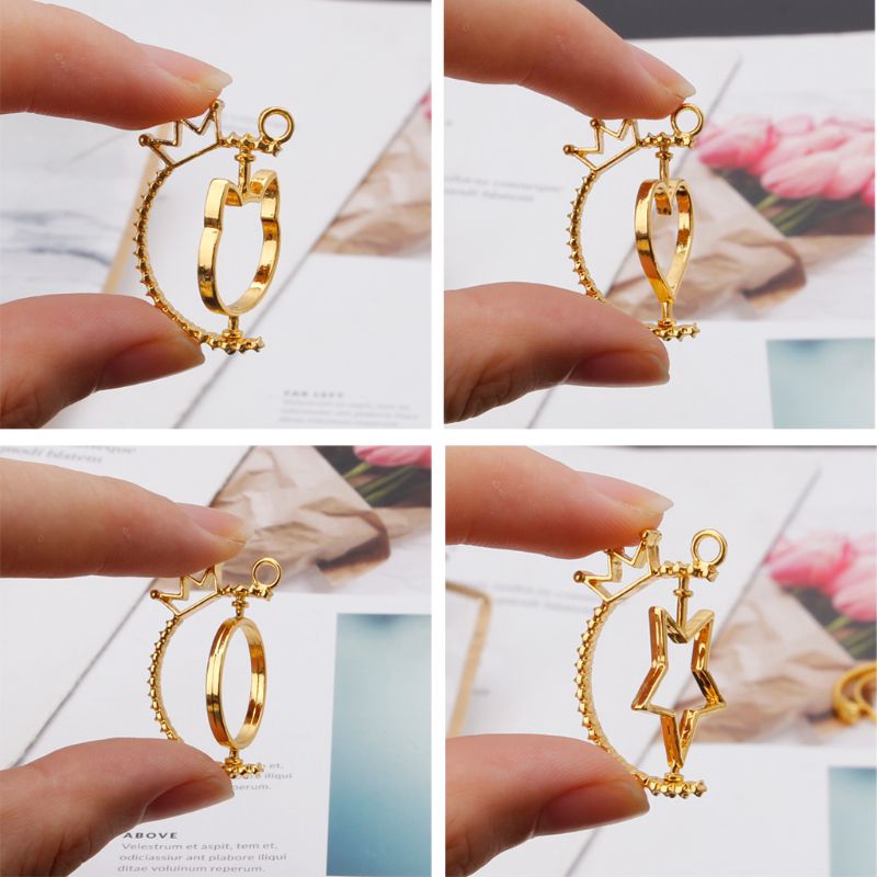 Phụ kiện làm charm/đồ trang sức bằng nhựa UV kiểu dáng đơn giản tiện dụng