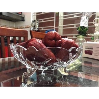 Đĩa thuỷ tinh đựng hoa quả Tết