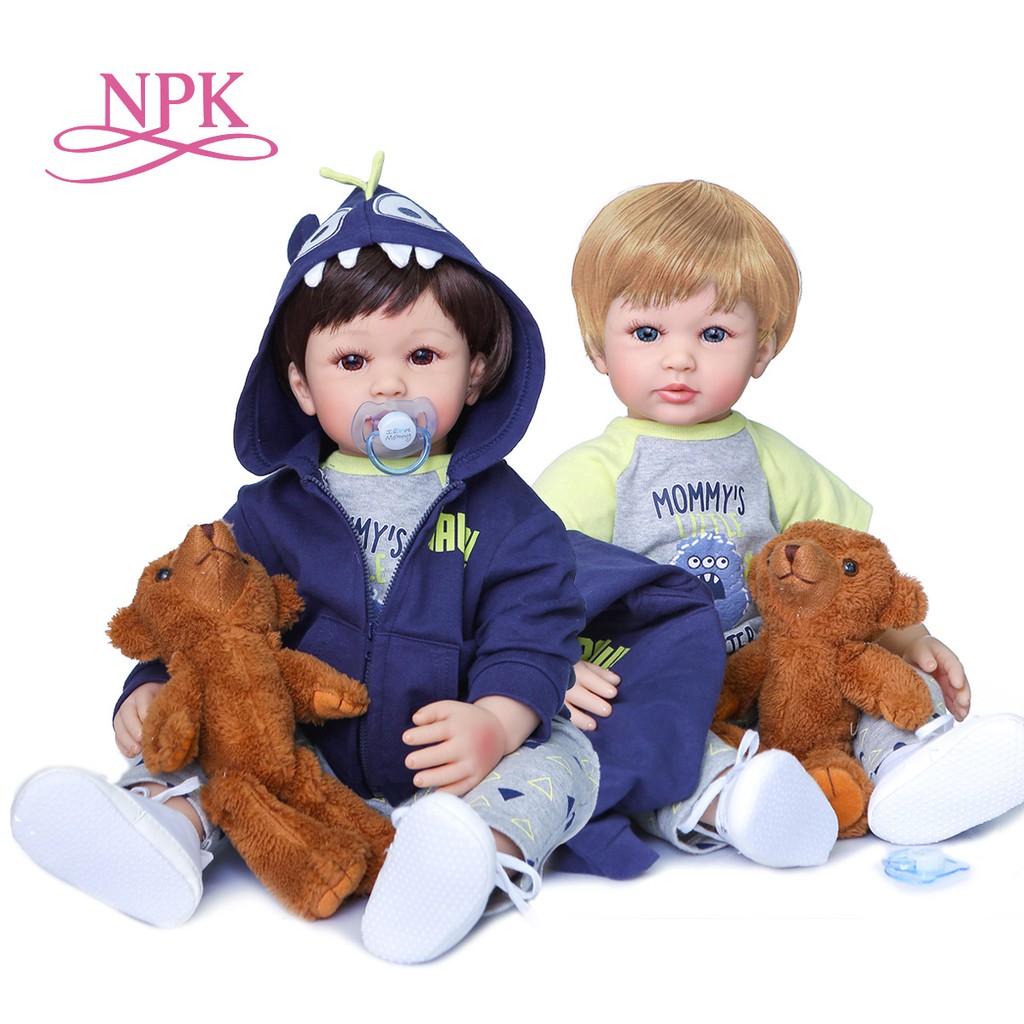 Búp Bê Tái Sinh Thân Gòn 55 cm Silicon - Reborn Toddler Semi Soft Vinyl Fashion American Girl Doll 22icnh