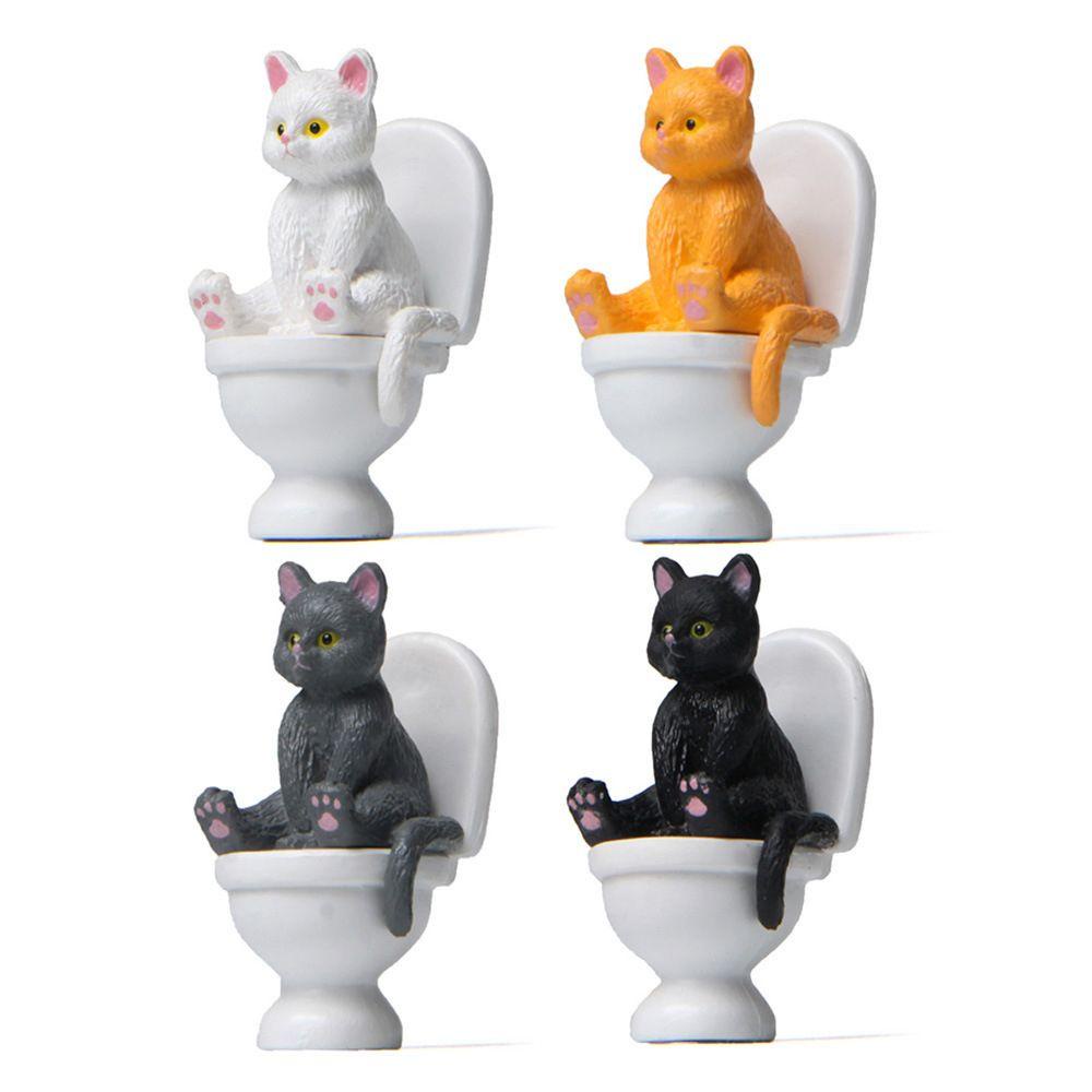 Mô hình chú mèo ngồi toilet MMULCK ngộ nghĩnh đáng yêu