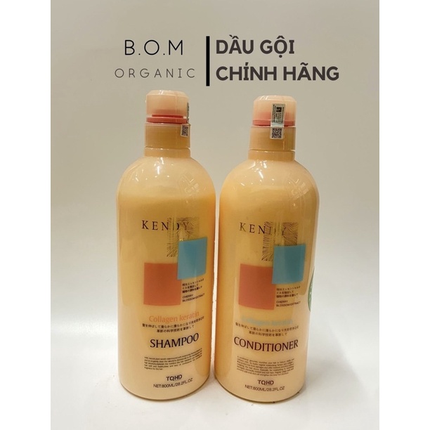 Gội Xả Collagen KENDY Cao Cấp  đầu tiên có chất chống lão hoá da đầu, tái tạo cấu trúc, giữ ẩm. Giúp tóc chắc khỏe