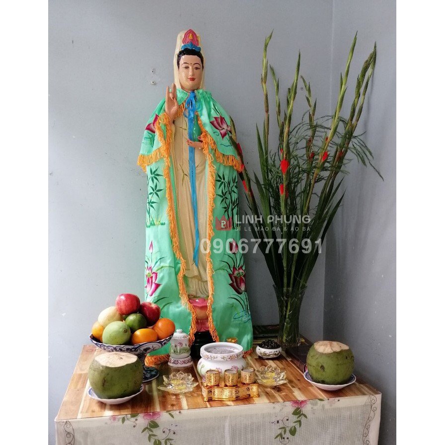 Áo choàng Quan Âm  - Tượng cao từ 1m - 3m5