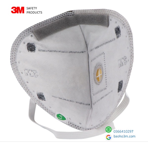 Khẩu trang 3M 9542V-KN95 [Lẻ] chính hãng-khẩu trang than hoạt tính chống bụi mịn PM2.5, chống hơi hóa chất cơ bản | BigBuy360 - bigbuy360.vn