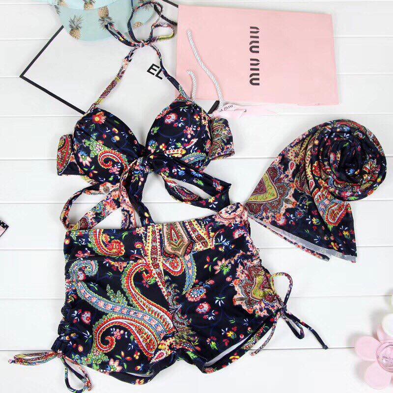 Bộ bơi chi đen và đỏ 3 chi tiết | BigBuy360 - bigbuy360.vn