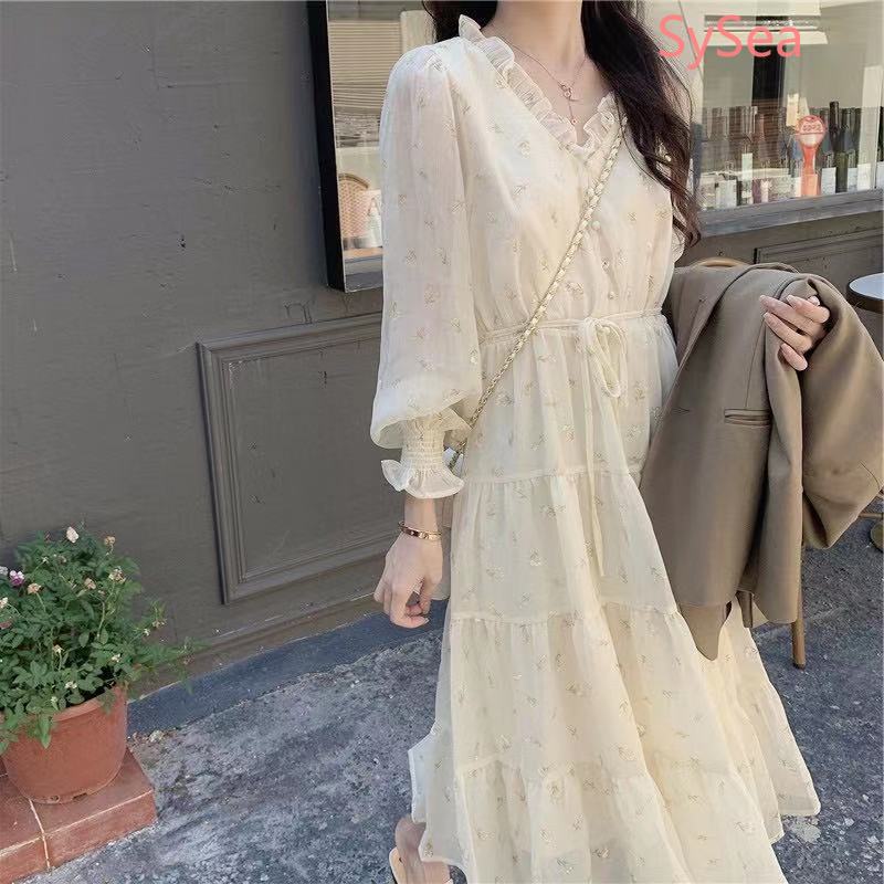 Đầm Maxi Vải Chiffon Hoạ Tiết Hoa Xinh Có Size Lớn Tiện Lợi