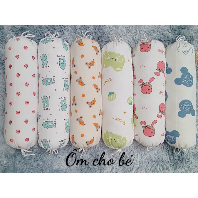 Gối Ôm Cho Trẻ Em Vải Xô Organic Mềm Mại
