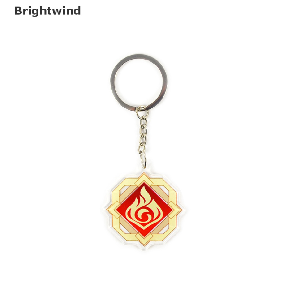 Anime Keychain Genshin Impact Element Vision God's Eye Liyue Harbor Bag Pendant Hot Sell