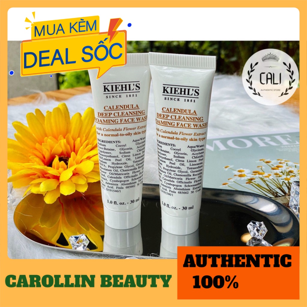 Sữa rửa mặt 💖 FREESHIP 💋 Sữa rửa mặt Cúc Kiehl's 30ml chính hãng [ Minisize ] CAROLLIN BEAUTY | BigBuy360 - bigbuy360.vn
