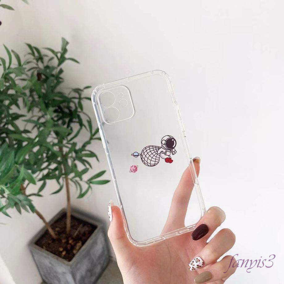 Ốp Lưng Trong Suốt Họa Tiết Phi Hành Gia Cho Iphone 12 11 Pro Max 12 Mini Xs Max Xr 7 8 6 6s Plus | BigBuy360 - bigbuy360.vn
