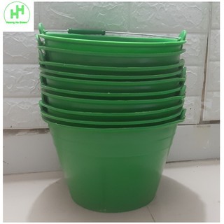 10 Xô Nhựa Đựng Nước, Tưới Cây, Xách Hồ, Xách Vữa, Đựng Đồ, Có Quai Xách, Kích Thước 28x18Cm