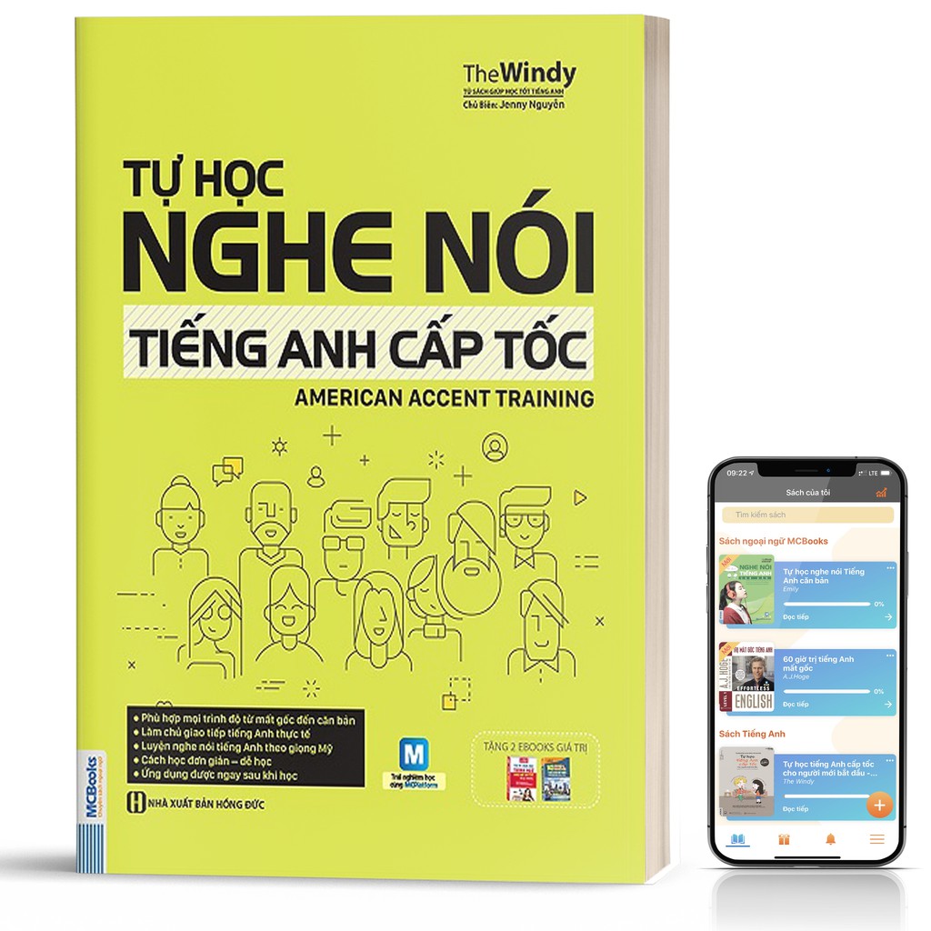 Sách - Tự Học Nghe Nói Tiếng Anh Cấp Tốc – American Accent Training Phiên Bản Mới - Học Kèm App Online