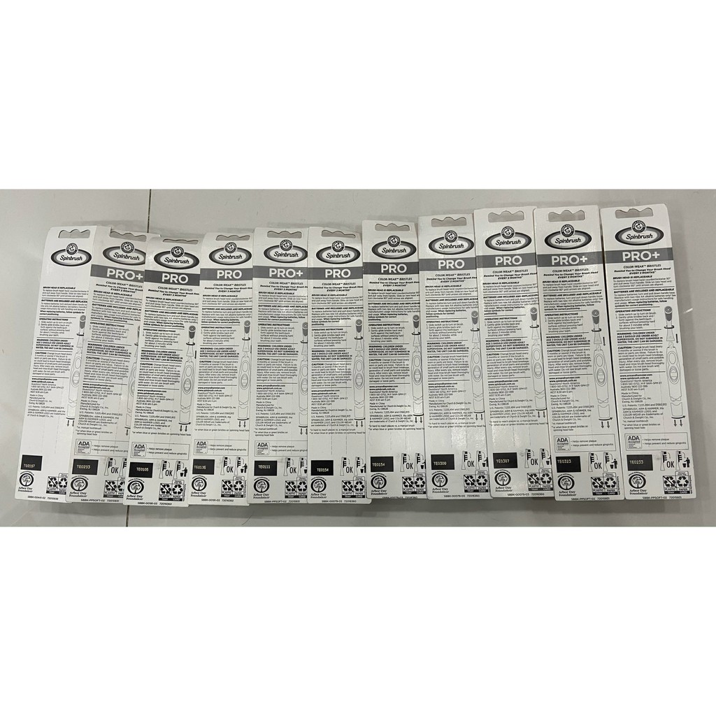 Bàn chải pin Spinbrush Pro Clean, Pro White, Pro Gum Health Hàng Mỹ