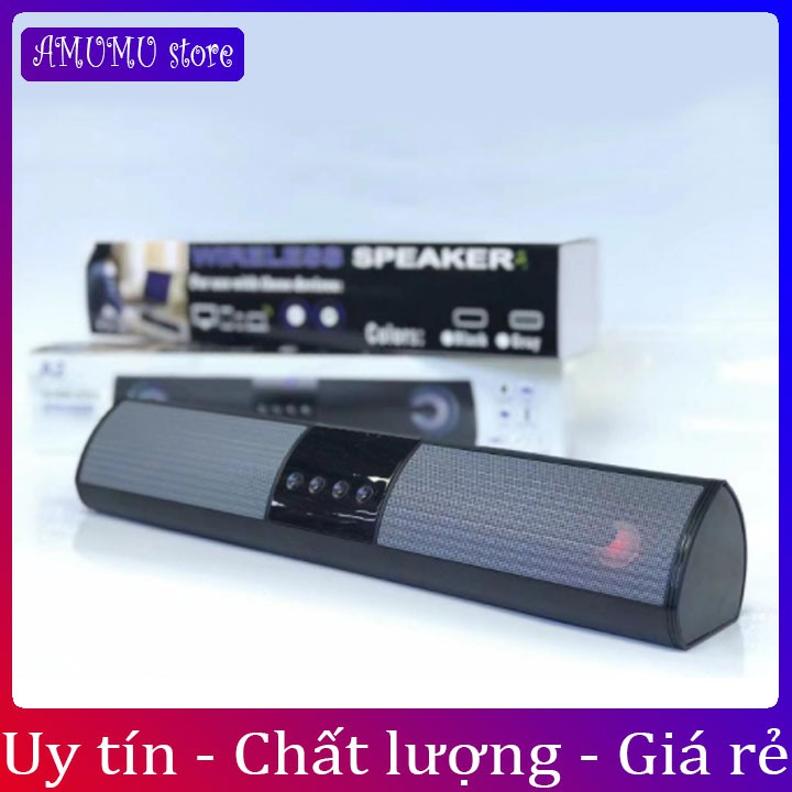 [Bảo hành lỗi 1 đổi 1] Loa bluetooth A2 hỗ trợ thẻ nhớ,đài FM,USB,BT,AUX 3.5 kiểu dáng sang trọng âm thanh chuẩn speaker