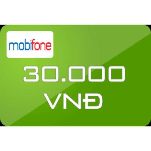 Thẻ cào 30k MobiFone