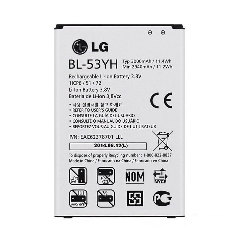 Pin LG G3 F400 D855 D830 VS985 - BL-53YH xịn bảo hành 12 tháng