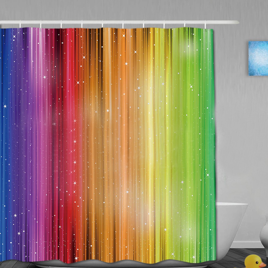 Rèm ngăn phòng tắm 12 khoen in kĩ thuật số