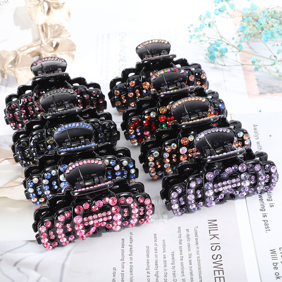 Kẹp Tóc Đính Đá Nhiều Màu Phong Cách Vintage Cho Nữ