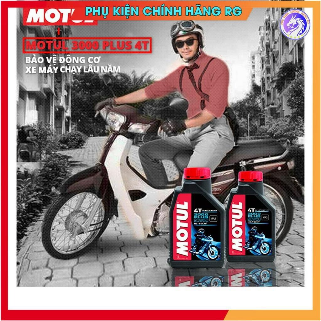 Nhớt Motul 3000 Plus 4T 20W50 dành cho xe số, tay côn