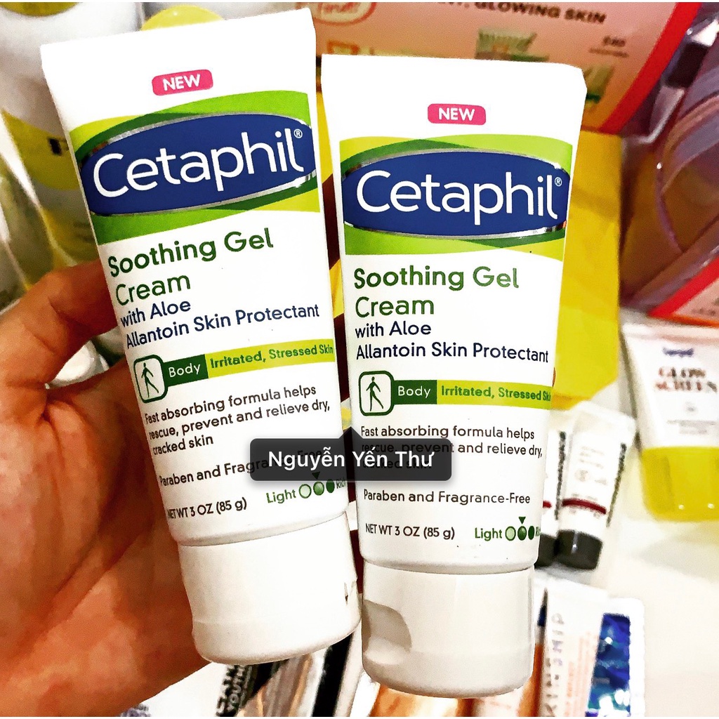Kem dưỡng ẩm cho da khô/ nhạy cảm Cetaphil Soothing Gel Cream/Daily Advance Lotion 85g