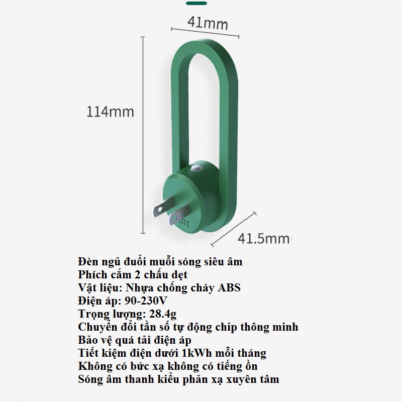 Máy đuổi muỗi bằng sóng siêu âm 𝑭𝑹𝑬𝑬𝑺𝑯𝑰𝑷 Máy đuổi côn trùng công nghệ sóng siêu âm 360 độ