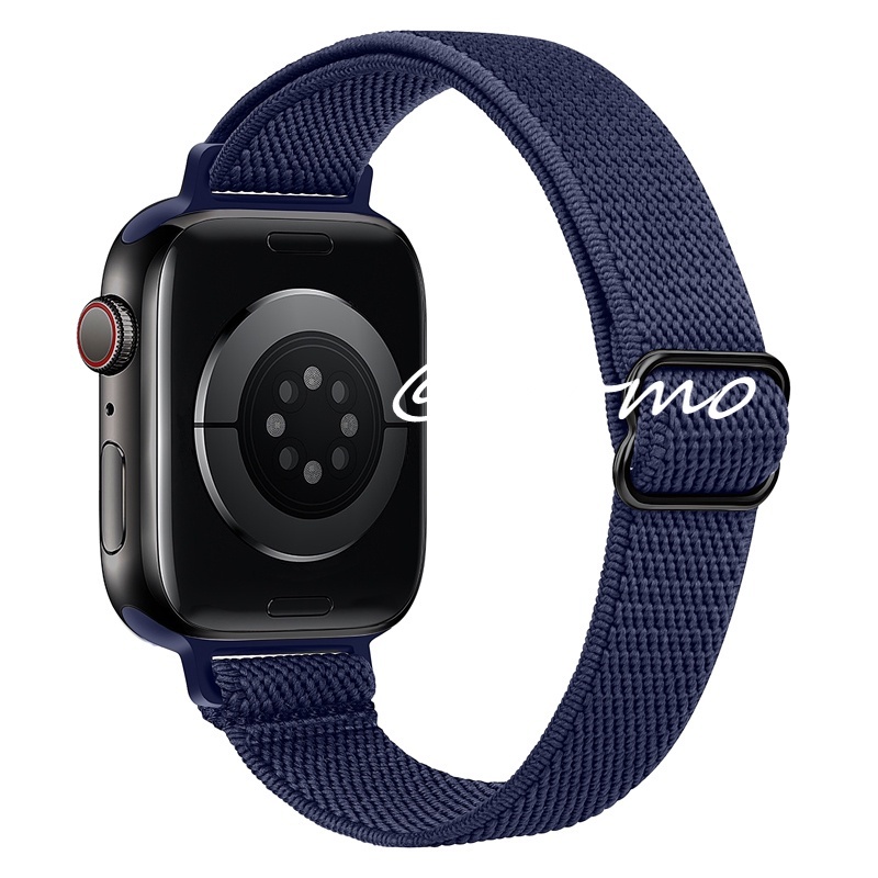 Dây Đeo Đồng Hồ Bằng Nylon Co Giãn Cho Apple Watch S7 6 5 4 3 2 45mm 41mm 44mm 40mm 42mm