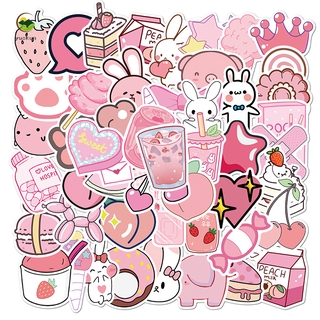 Miếng Dán Trang Trí Chống Thấm Nước Hình Hoạt Hình 50 Girly