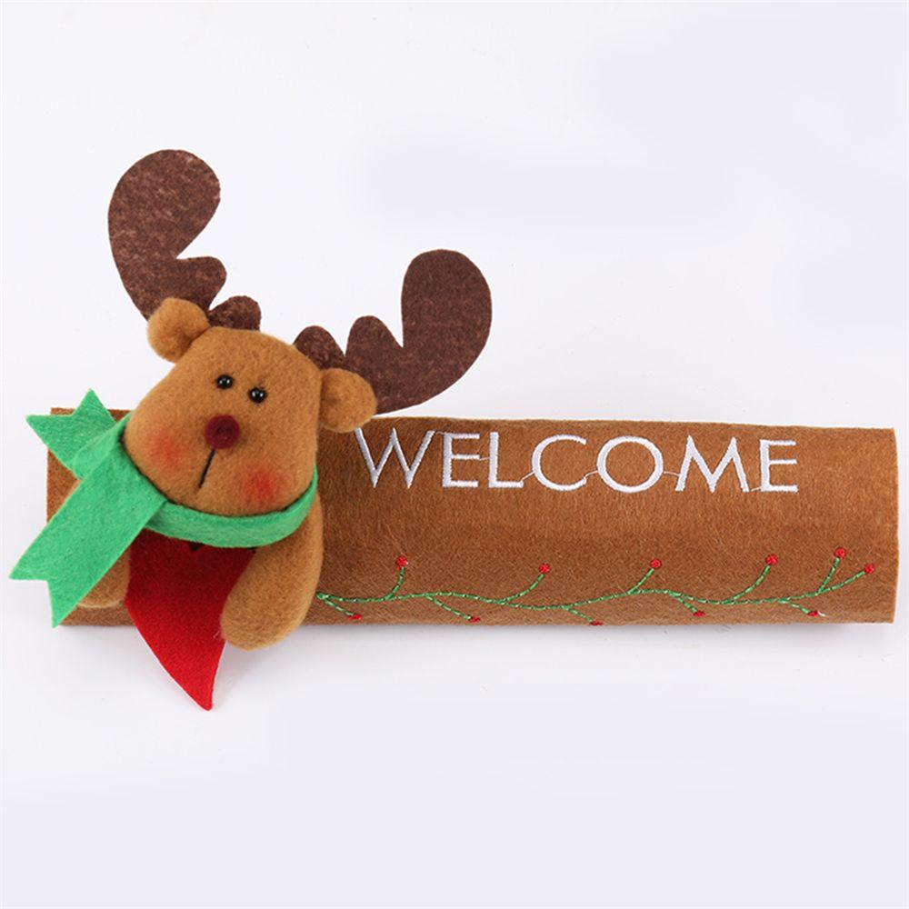 Bao Tay Nắm Cửa Tủ Lạnh / Lò Vi Sóng Phong Cách Giáng Sinh 24 * 16cm