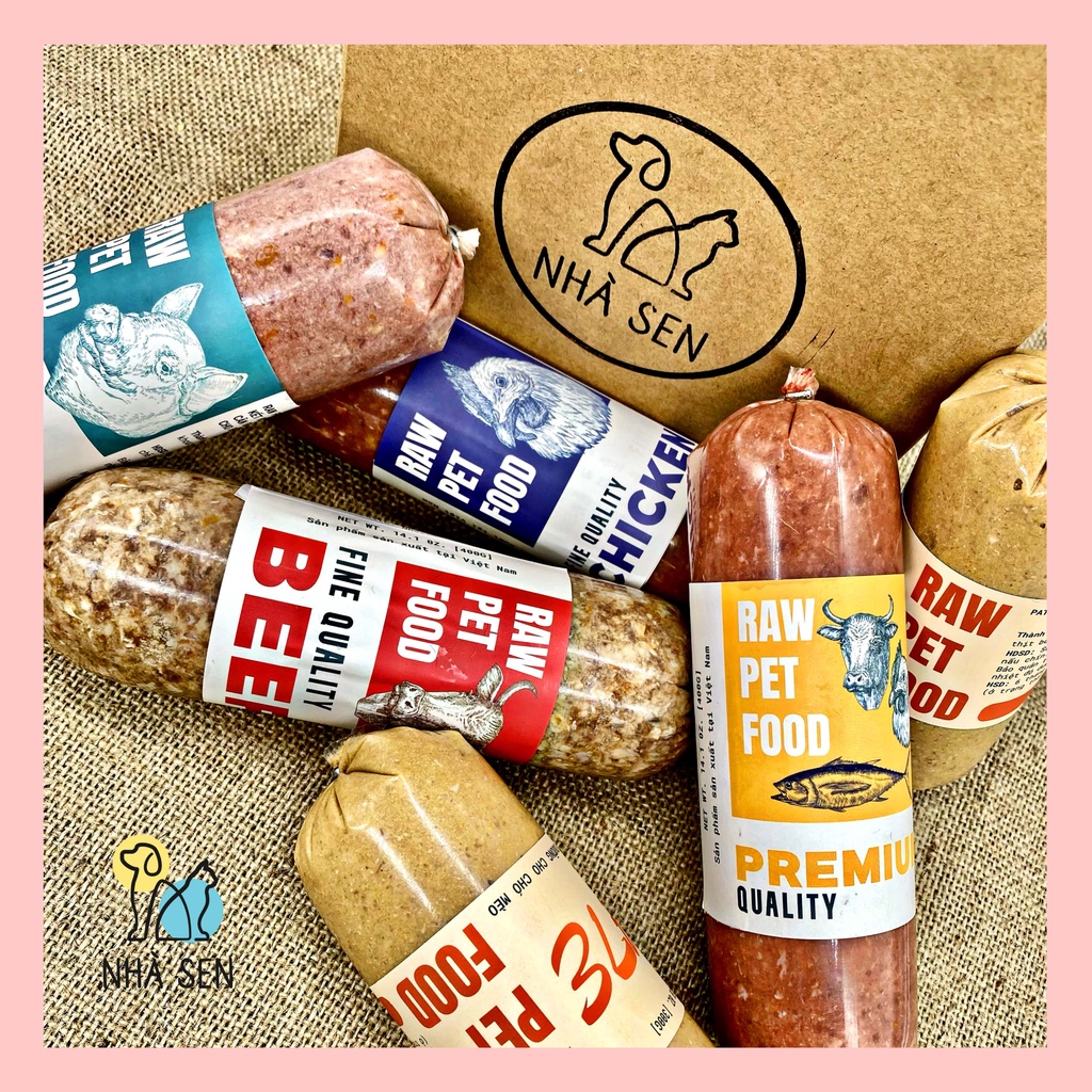 Thức Ăn Chó Mèo - Thịt Xay Rau Củ - Raw Food