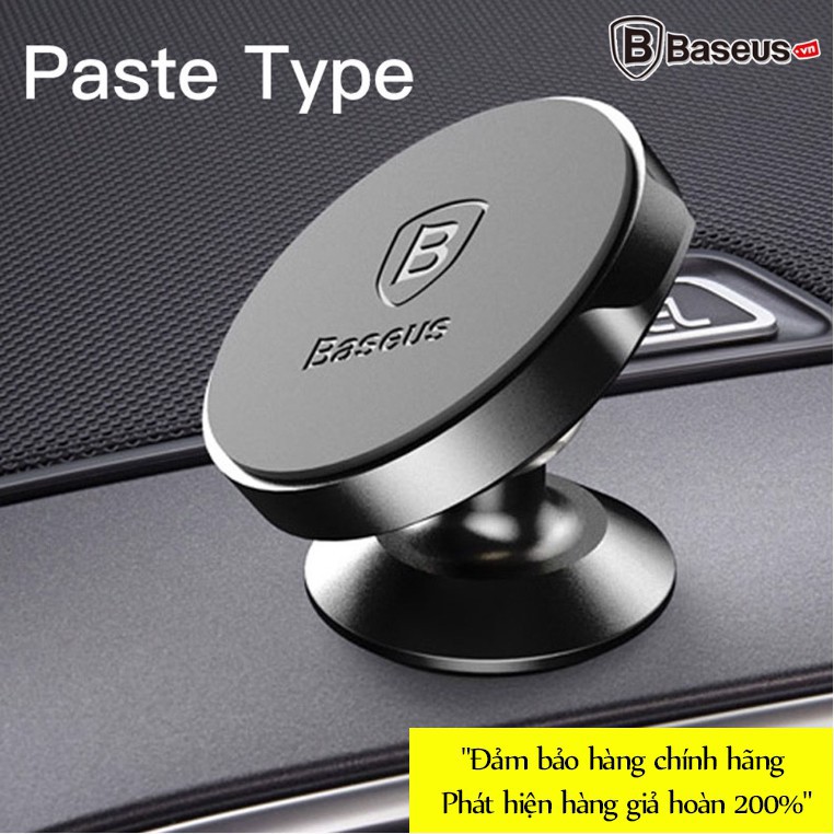 [ chính hãng ] Giá đỡ. đế , giữ kẹp điện thoại nam châm Baseus LV186 dùng cho xe hơi, ô tô Magnetic Car Paste Type Mount