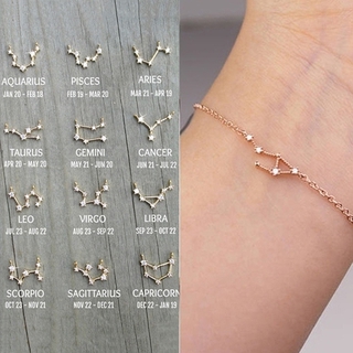  Vòng tay mặt hình 12 cung hoàng đạo xinh xắn cho nữ