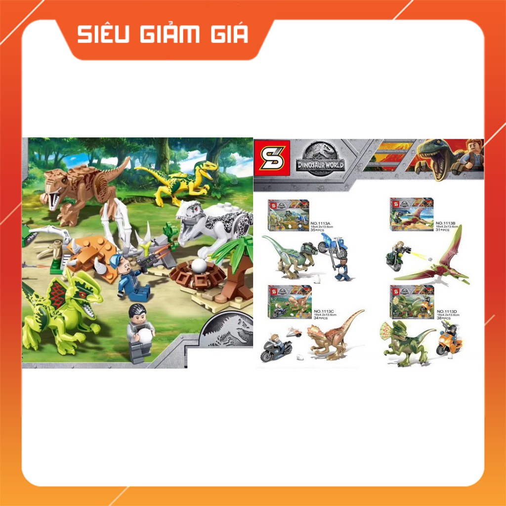 Le.go Lắp Ráp Xếp Hình Khủng Long A Mong Us Citi Suid Game Ninjago 3012 YL840 2283 6015