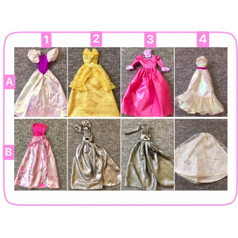 QAA5-ĐẦM VÁY CHO BÚP BÊ BARBIE