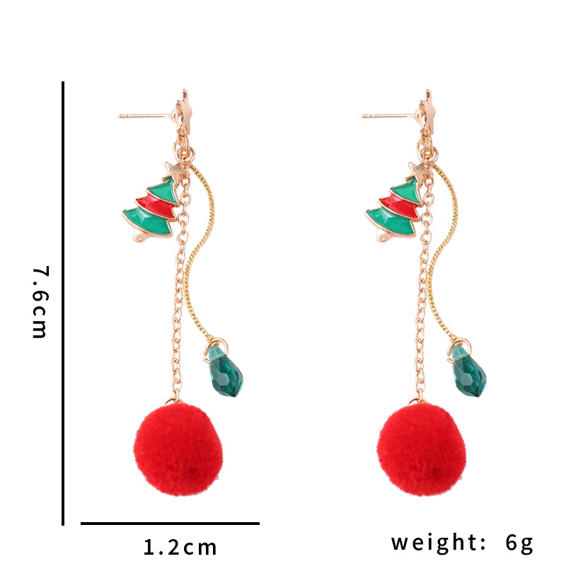 Bông tai dáng dài hình cây điều ước 2 phong cách thời trang cho nữ