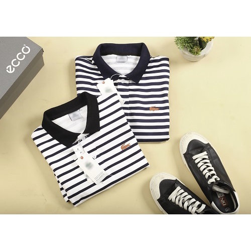 Áopolo nam kẻ ngang coton 100% - 4 Men Store