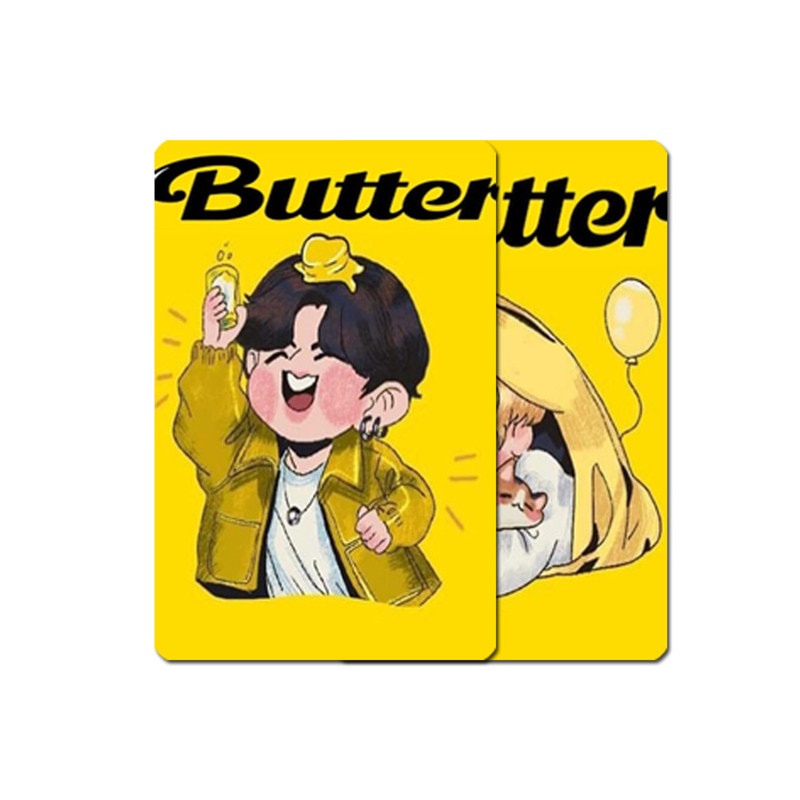 10Pcs/Set BTS Sticker Bangtan Boys Butter Bus Card Stickers Desk Decoration KPOP Collectibles A.R.M.Y Gift