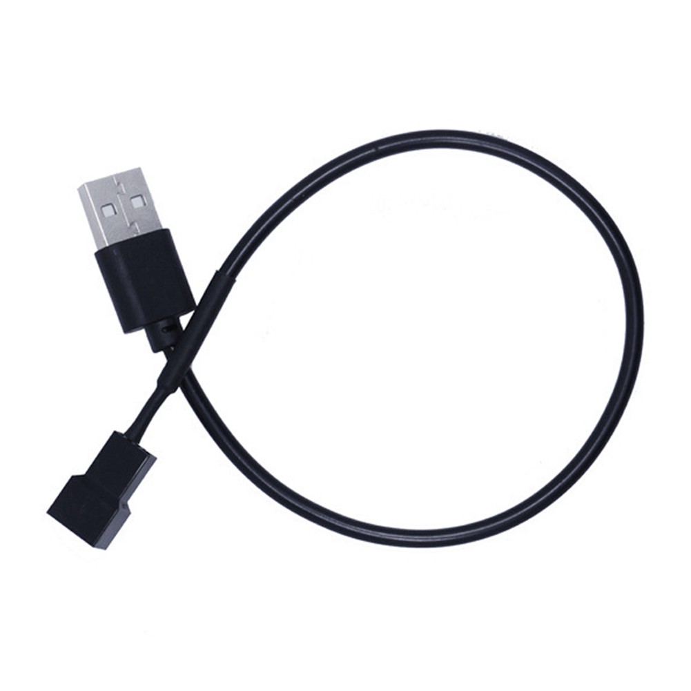 Dây cáp chuyển đổi đầu cắm USB sang đầu cắm 3 chấu dài 30cm cho quạt tản nhiệt CPU PC | BigBuy360 - bigbuy360.vn