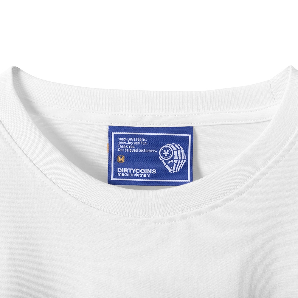 DirtyCoins Áo thun Wavy Logo T-Shirt - White