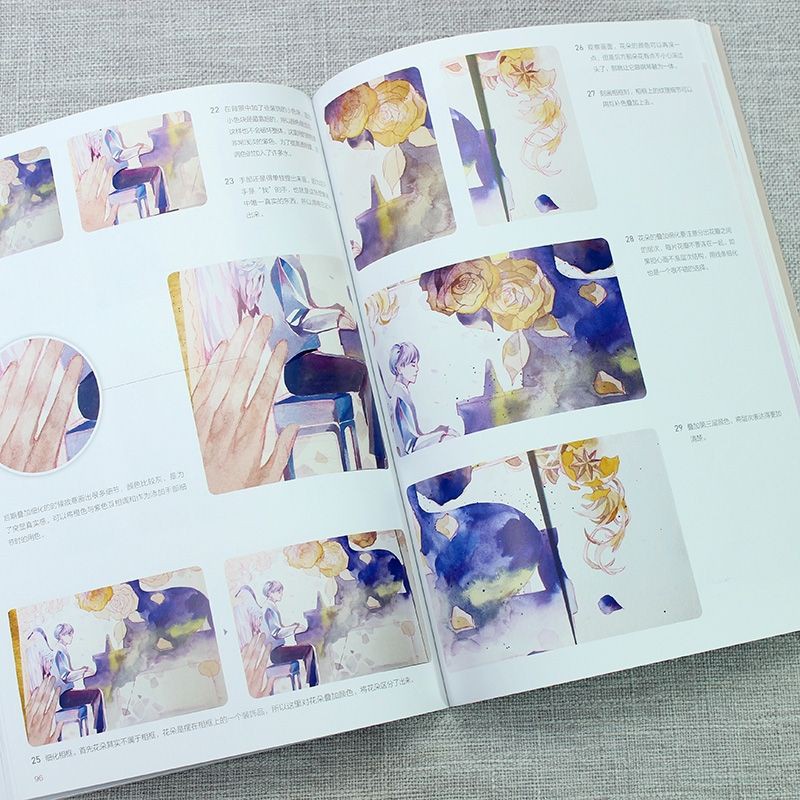 [Michi Art Store] Artbook thanh lý lỗi nhẹ - hướng dẫn vẽ màu nước, phong cảnh