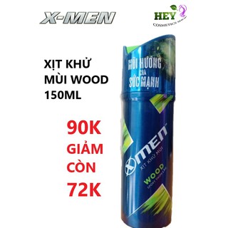 Xịt khử mùi X-Men Wood 150ml
