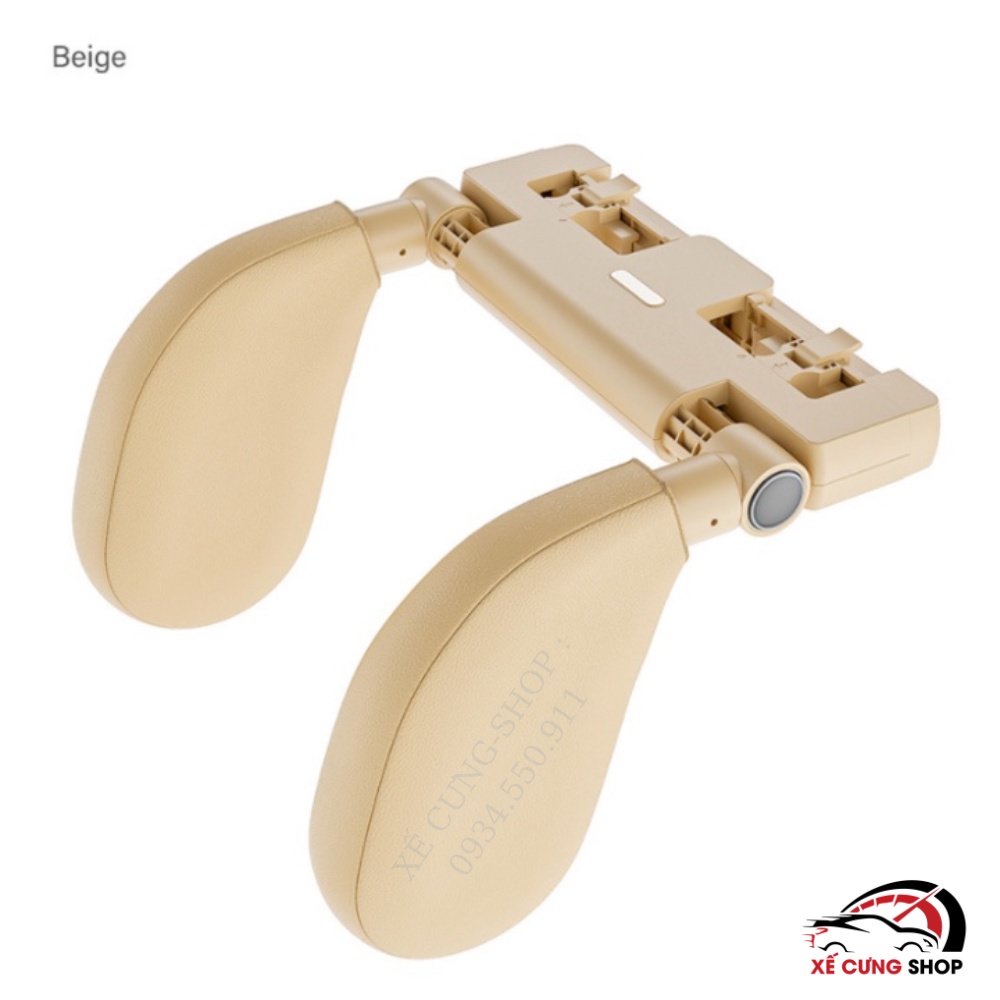 Gối tựa đầu chống mỏi cổ khi ngủ trên xe ô tô- kèm giá đỡ điện thoại