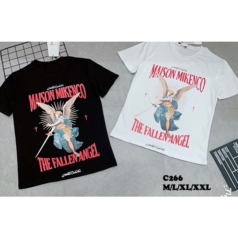 Áo phông nam MIKENCO Thiên thần Fallen angel tshirt,áo thun mikenco dáng unisex